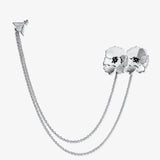 Anemone Brosch Silver