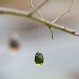 Glasdroppe 'Olivine' 5-pack