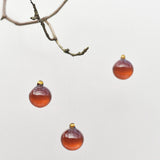 Glaskulor 'Deep Red' 40 mm 3-pack