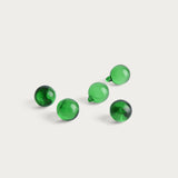 Glaskulor 'Emerald' 30 mm 5-pack