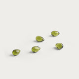 Glasdroppe 'Olivine' 5-pack