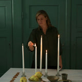 Handstöpta Antikljus Vit 40cm