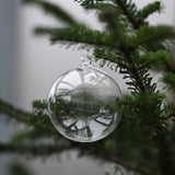 Julgranskulor 'Transparent' 80 mm 4-pack