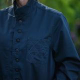 Trädgårdsjacka 'Kvist' steel blue
