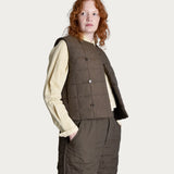 Trädgårdsväst 'Tuva' vadderad mud brown