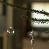 Glasdekoration 'Istapp' silver